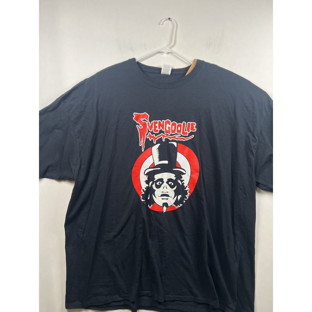 Svengoolie Official Chicken Thrower MeTV‎ Promo T-Shirt Black Men's Size 4XL